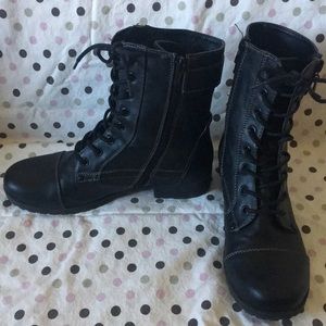 Guess combat black boots